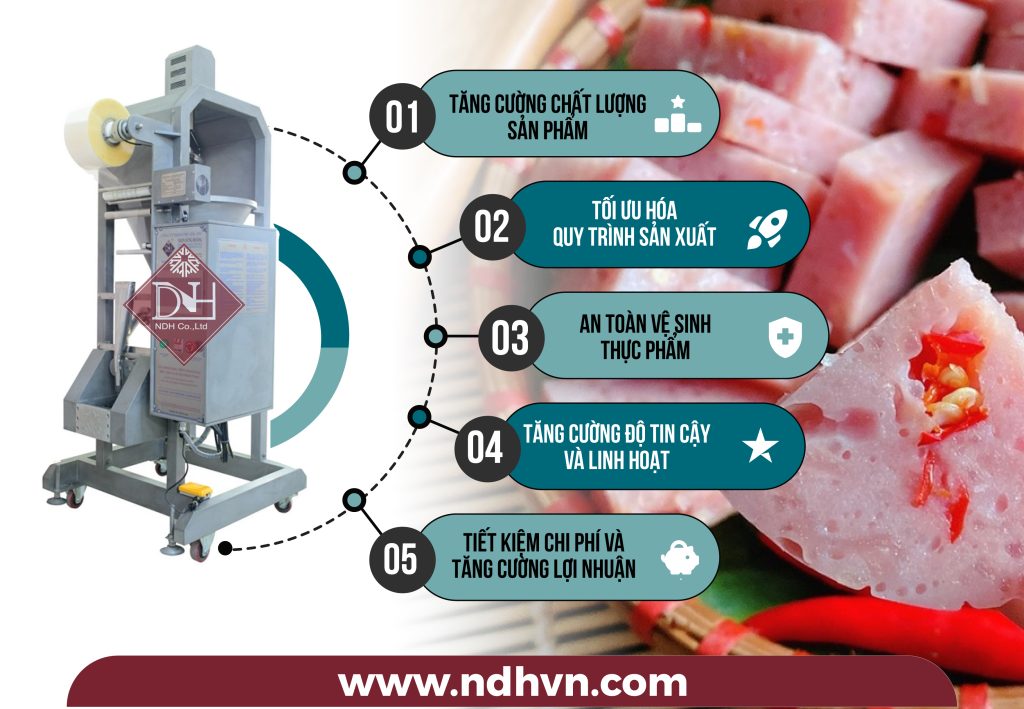 Máy định lượng và đóng gói đa năng Nem – Chả